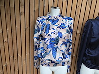 Blouse 1 cobalt flower maat m - afbeelding 1 van  5