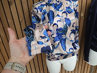 Blouse 1 cobalt flower maat m - afbeelding 2 van  5