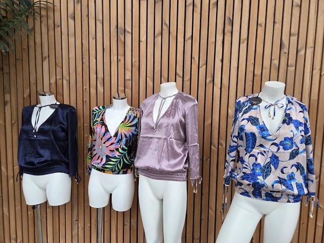 Blouse 2 deep blue maat l - afbeelding 4 van  4