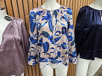 Blouse 3 cobalt flower maat m - afbeelding 1 van  4
