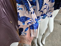 Blouse 3 cobalt flower maat s - afbeelding 3 van  4