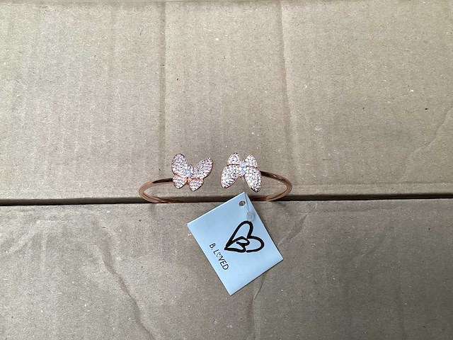 B.loved armband vlinder rosé (54x) - afbeelding 1 van  5