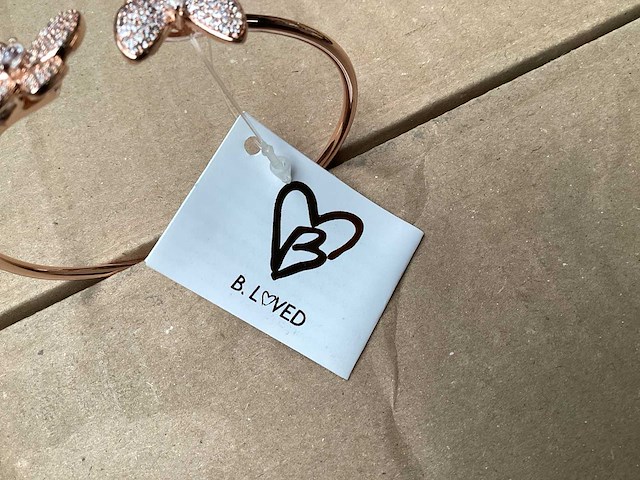 B.loved armband vlinder rosé (54x) - afbeelding 4 van  5