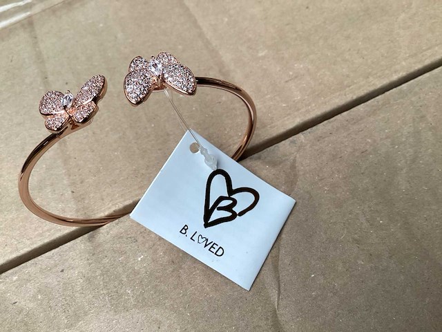 B.loved armband vlinder rosé (54x) - afbeelding 5 van  5