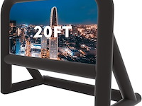 Blow-up projectiescherm 5,66m diagonaal