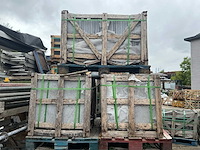 Blue stone flamed and brushed natuursteen tuintegels ca. 61,72m2 - afbeelding 3 van  5