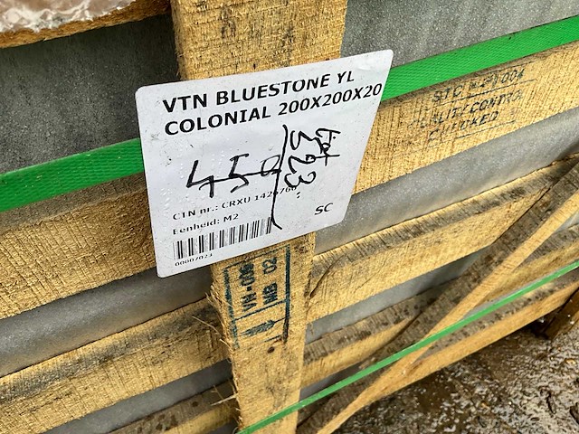Blue stone yl colonnial natuursteen tuintegels ca. 20m2 - afbeelding 3 van  3