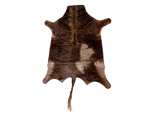 Blue wildebeest (connochaetes taurinus) hide rug, 180 x 150 cm - afbeelding 1 van  2