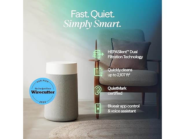 Blueair luchtreiniger voor alle ruimtes in huis - afbeelding 4 van  7