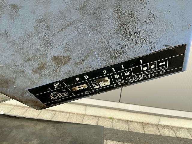 Blueline by mep ph 211-1 metalen horizontale bandzaagmachine - afbeelding 8 van  9