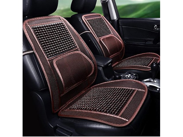 Blueshyhall autostoelhoes massage zitkussen met houten kralen - afbeelding 4 van  4