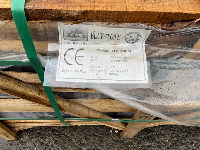 Bluestone tumbled premium natuursteen tuintegel ca. 54m2 - afbeelding 3 van  5