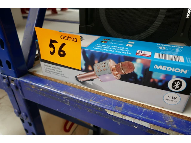 Bluetooth partyluidspreker - draadloze koptelefoon - karaoke microfoon - afbeelding 3 van  4