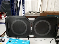 Bluetooth partyluidspreker - draadloze koptelefoon - karaoke microfoon - afbeelding 4 van  4