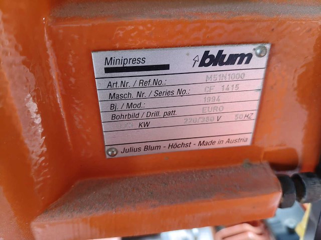 Blum minipress m51n1000 - afbeelding 4 van  6