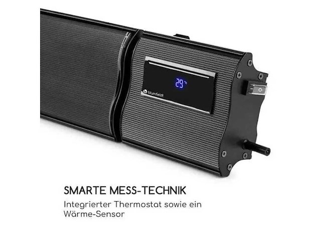 Blumfeldt cosmic beam plus xxl 3000w infraroodverwarming, zwart - afbeelding 2 van  8