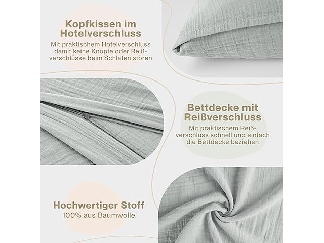 Blumtal bedlinnen (200x220 cm) - afbeelding 3 van  3