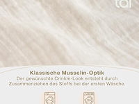 Blumtal mousseline bedlinnen (200 x 200 cm) - afbeelding 2 van  3