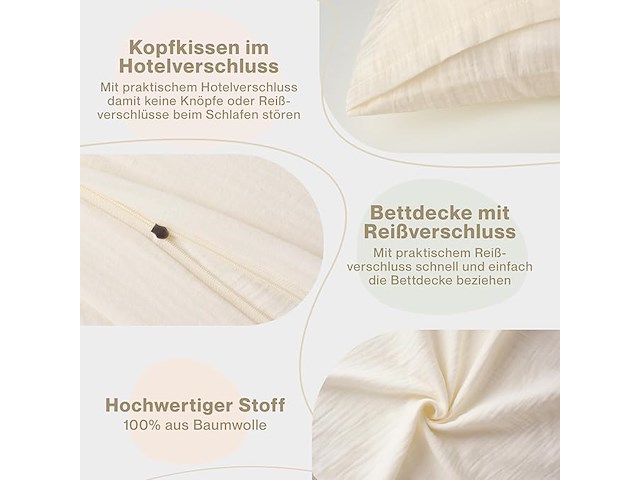 Blumtal mousseline bedlinnen - afbeelding 3 van  3