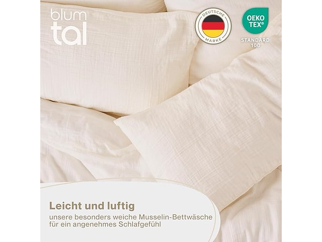 Blumtal mousseline bedlinnen - afbeelding 2 van  3