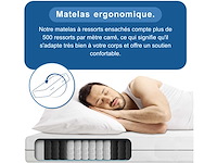 Bmm ortho medic matras 90x190 cm - pocket coil core, h3 stevigheid (x2) - afbeelding 4 van  8