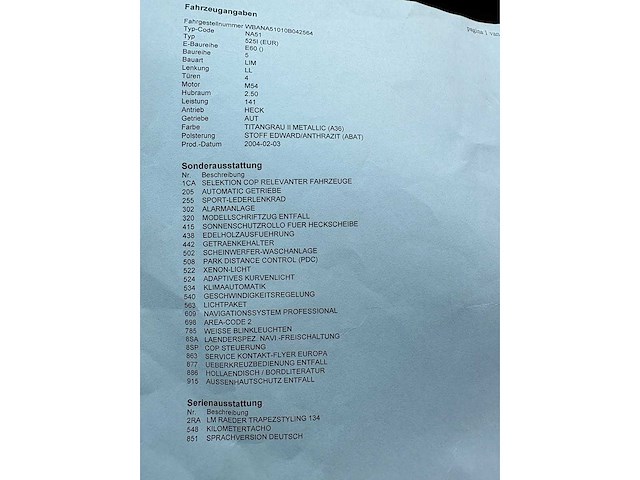 Bmw - 5-serie - 525i executive - car - 2004 - afbeelding 10 van  18