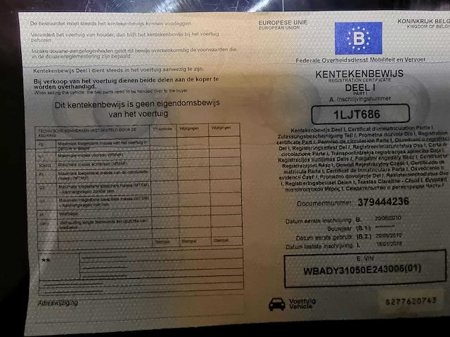 Bmw - dy31 - 3c - car - 2010 - afbeelding 2 van  13