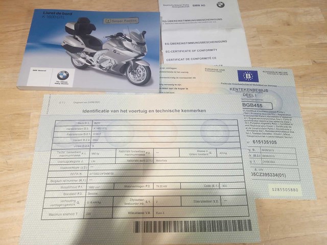 Bmw - k 1600 gtl - motorfiets - afbeelding 5 van  13