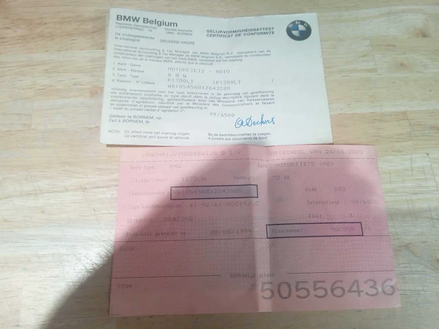 Bmw - lt 1200 - motorfiets - afbeelding 9 van  9