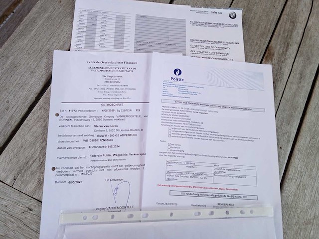 Bmw - r 1200 gs adventure - motorfiets - afbeelding 9 van  9