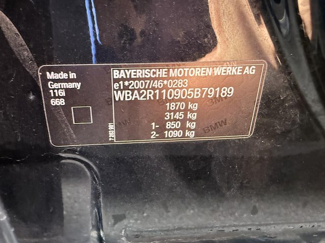 Bmw) 1 hatch (f20 i, 2015 - afbeelding 18 van  27