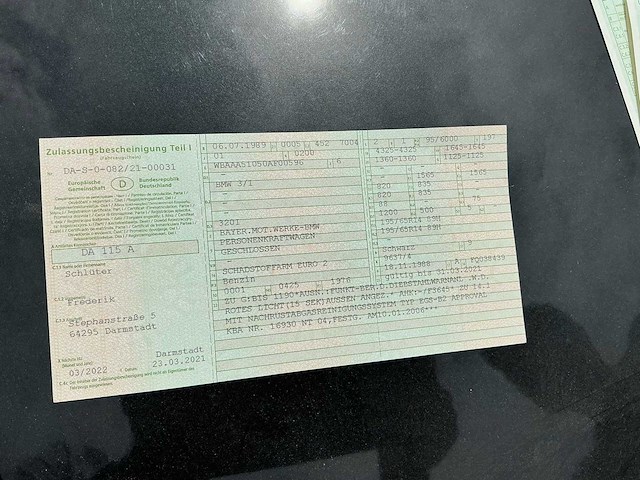 Bmw 3 reeks 320i oldtimer - afbeelding 22 van  33
