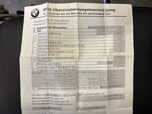 Bmw k1200 rs motorfiets - afbeelding 13 van  23