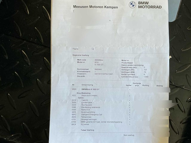 Bmw k1600gt motorfiets - afbeelding 17 van  24
