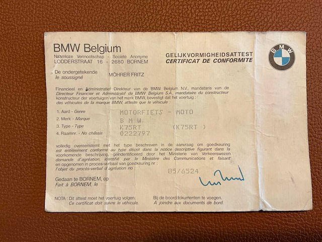 Bmw k75rt motorfiets - afbeelding 13 van  22