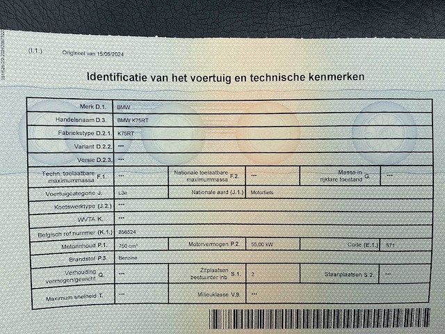 Bmw k75rt motorfiets - afbeelding 17 van  24