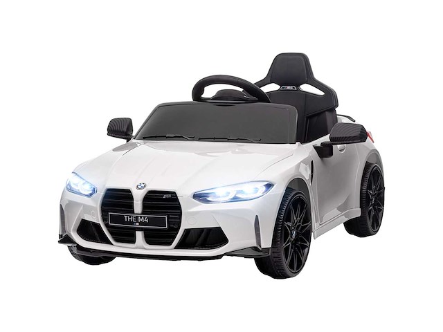Bmw m4 elektrische kinderauto, licht & geluid, 3-5 km/u - afbeelding 3 van  6