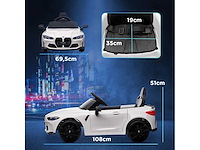 Bmw m4 elektrische kinderauto, licht & geluid, 3-5 km/u - afbeelding 4 van  6