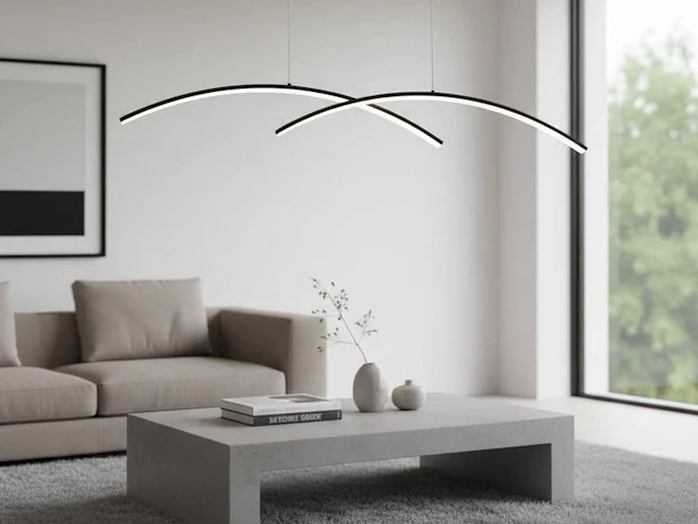 Bo led design pendel lamp zwart - afbeelding 7 van  7
