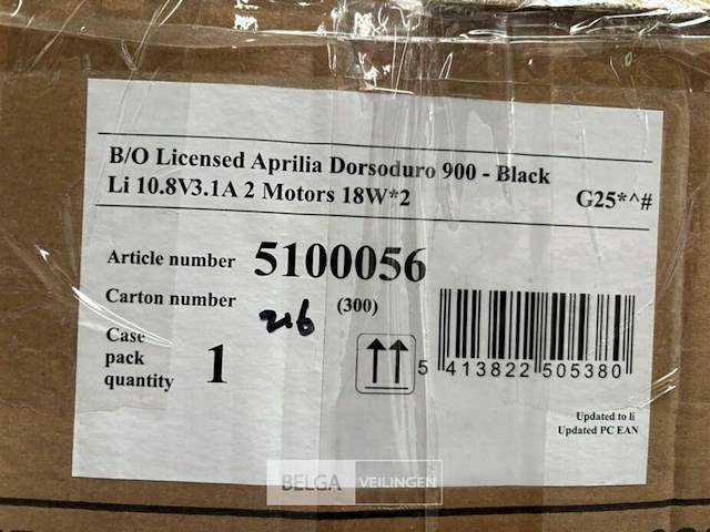 B/o licensed aprilia dorsoduro 900 black - afbeelding 4 van  4