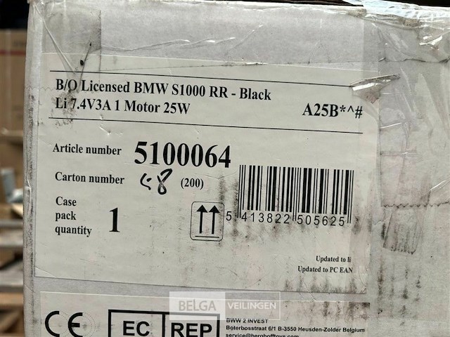 B/o licensed bmw s1000 rr - black - afbeelding 4 van  4