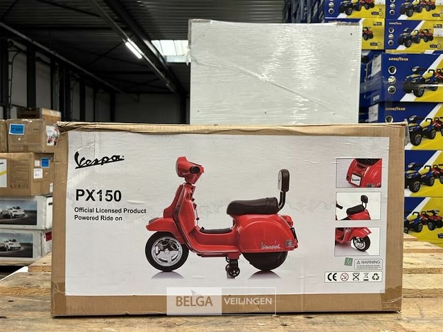 B/o licensed vespa px150 small model white - afbeelding 1 van  3