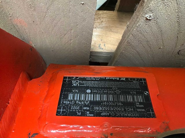 Bob 4 hydraulische klem - afbeelding 3 van  3