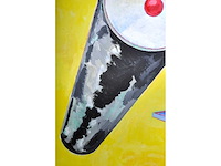 Bob lens - masker espace - olie op doek - 140x200 cm - afbeelding 4 van  14