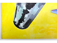 Bob lens - masker espace - olie op doek - 140x200 cm - afbeelding 10 van  14