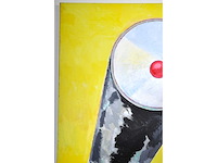 Bob lens - masker espace - olie op doek - 140x200 cm - afbeelding 11 van  14