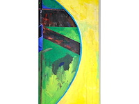 Bob lens - masker espace - olie op doek - 140x200 cm - afbeelding 2 van  12