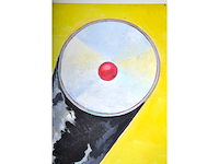 Bob lens - masker espace - olie op doek - 140x200 cm - afbeelding 3 van  12