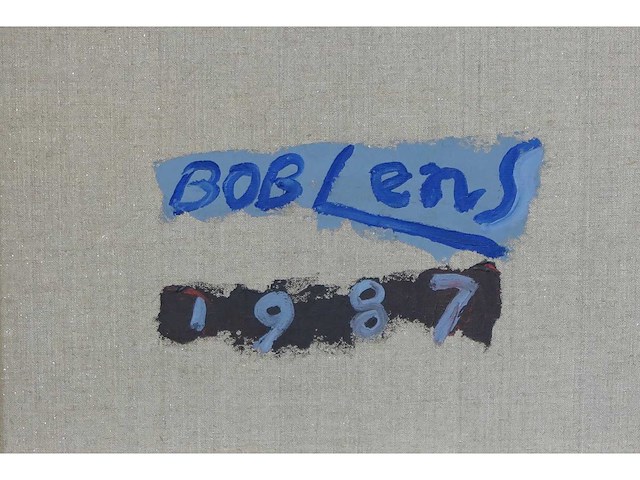 Bob lens - masker espace - olie op doek - 140x200 cm - afbeelding 6 van  12