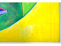 Bob lens - masker espace - olie op doek - 140x200 cm - afbeelding 8 van  12